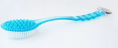 Produktbild von BADEBÜRSTE MASSAGEBÜRSTE 35cm Körperbürste Saunabürste Rückenbürste 26 (Blau)