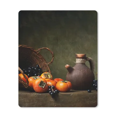 Produktbild von MuchoWow® Mauspad Mousepad Rustikal - Obst - Korb - Stilleben 30x40 cm - Mousepads - Maus Mat - Pad - Mausunterlage - Mausmatten