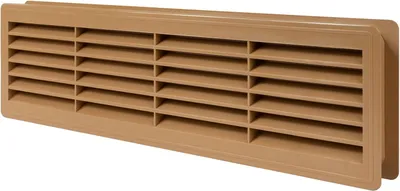 Produktbild von Ventilationsöffnungen für Türen - Verbesserte Luftzirkulation - 1 Stück - Kunststoff - 46 x 13,5 cm