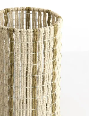 Produktbild von Lampenschirm - grün - Simbelin - textil - Ø 21cm - E27 - 3911069 - Light & Living