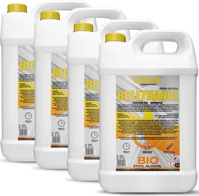 Produktbild von Bioethanol Geruchlos 96,6% 20L für Kamin Universal Rauchfrei und Rußfrei GiDeli