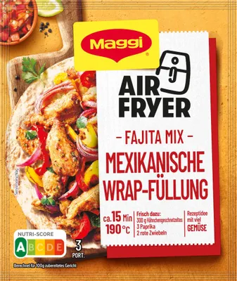 Zdjęcie produktu dla Maggi Fix Airfryer Fajita Mexican mieszanka przypraw opakowanie 27g