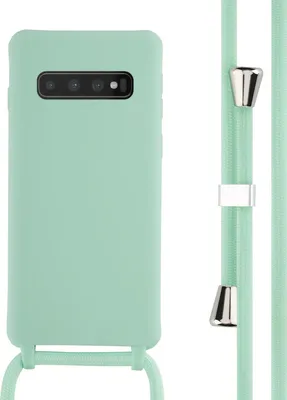Immagine prodotto di Custodia in silicone imoshion con cinturino Samsung Galaxy S10 - Verde menta