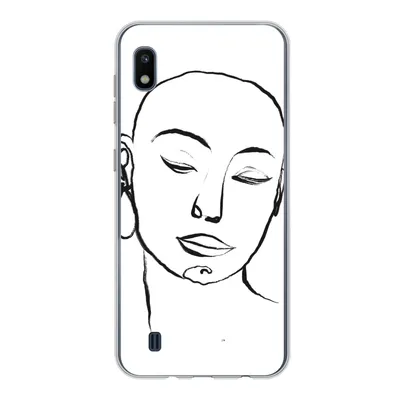 Produktbild von MuchoWow® Handyhülle Schutzhülle Hülle für Samsung Galaxy A10 Frau - Gesicht - Porträt Silikon Softcase Handy Hülle - Schutzhülle