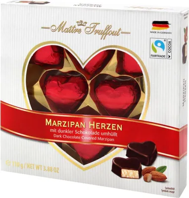 Obrázok produktu pre MaitreTruffout Serca Marcepanowe 110 g