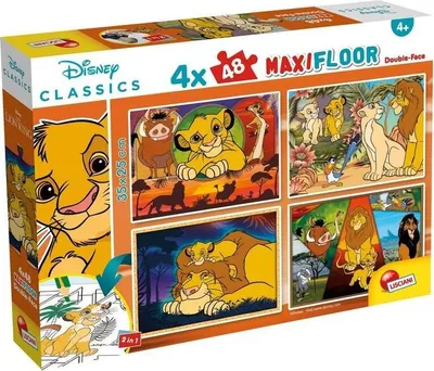 Obrázok produktu pre Puzzle Maxifloor 4x48 Disney Lev kr