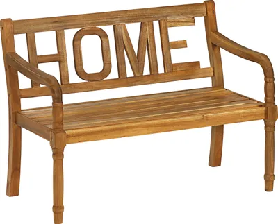 Produktbild von Dehner Gartenbank Home, 2-Sitzer, ca. 120 x 89 x 64 cm, FSC® Akazienholz, braun