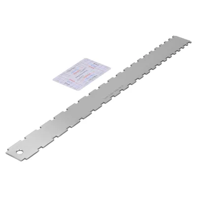 Productafbeelding van Meetinstrument voor snaarafstand, meetlint voor snaartrilling, meetlint met inkepingen voor de hals van een gitaar, meetlint voor de hals van een gitaar, meetinstrument voor de hoogte van de snaren, meetgereedschap voor gitaar