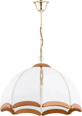 Immagine prodotto di Lampada a sospensione SIKORKA bianco-oro 3xE27x15W in metallo, dimensioni: 77x46x46 cm, IP20, Alfa