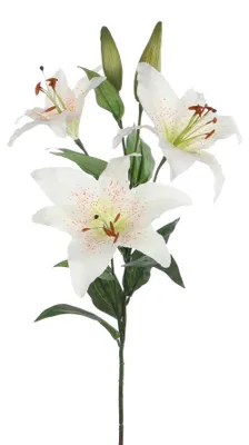 Produktbild von Mica künstlicher Lilienstiel stargazer creme 75 cm