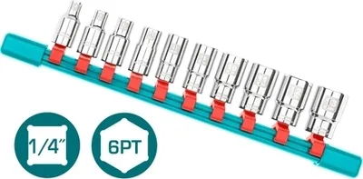Produktbild von Steckschlüsseleinsätze Total THT121101 Steckschlüsseleinsätze 1/2, Industrie