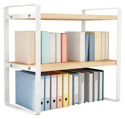 Produktbild von Platzsparender Schreibtischorganizer mit 2 Ebenen