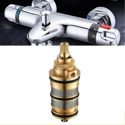 Image de Thermostat - Robinet - Kit de réparation en laiton pour mitigeur de douche.