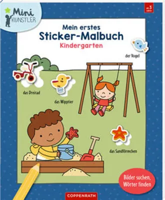 Obrázek produktu pro Mein erstes Sticker-Malbuch: Kindergarten