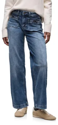 Produktbild von Street One Wide Leg Jeans Medium Blue RandomWash 32