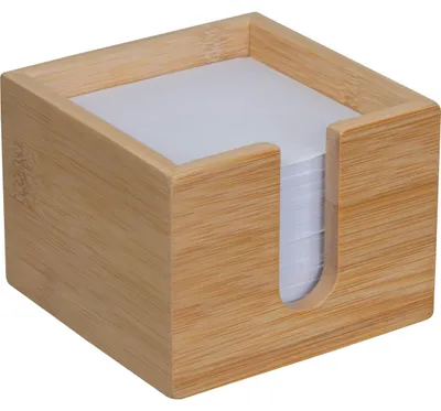 Produktbild von Zettelbox / aus Bambus / mit 700 Notizzettel