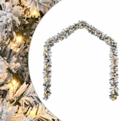 Zdjęcie produktu dla vidaXL Girlanda świąteczna z lampkami LED zielona 5 m PVC