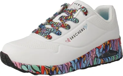 Produktbild von Skechers 177918 Uno Ravaged Love - Damen Sneaker - WMLT-Weiß, Größe:40 EU