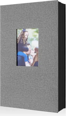 Obrázek produktu pro Lanpn fotoalbum 10x15 300 plátěné album na šířku obrázky šedé