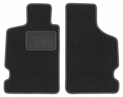 Productafbeelding van Velours voormatten voor Citroen Saxo 1996-2003 (hatchback) – 2-delig, grafiet, op maat – Wielganizator LUX
