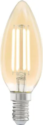 Produktbild von Eglo LED Leuchtmittel C35 E14 Kerzenform 4 W warmweiß amber
