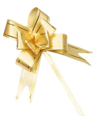 100 Geschenkschleifen 14,5 cm, dekorativ, Zugschleifen, Weihnachten