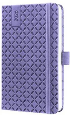 Image de sigel Calendrier de poche Jolie Flair 2026 similicuir violet DIN A6