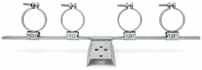 Produktbild von PremiumX Multifeedhalter 4-Fach 40mm Durchmesser Stahl verzinkt 3° schmal