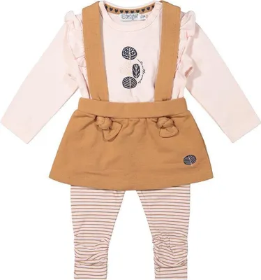 Produktbild von Dirkje Baby Set Shirt Leggings Trägerrock 50