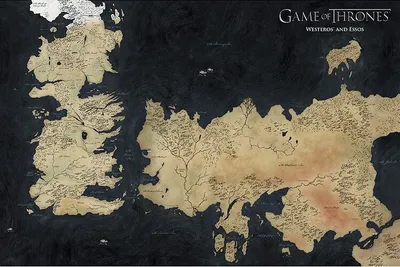Produktbild von GAME OF THRONES - Poster Maxi 91,5x61 - Carte de Westeros