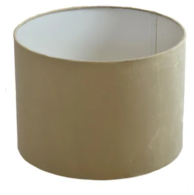 Produktbild von Lampenschirm Ø 20 x 15 cm taupe Velour Zylinderförmig