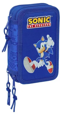 Zdjęcie produktu dla Sonic the Hedgehog potrójny Federmappe 37 szt.