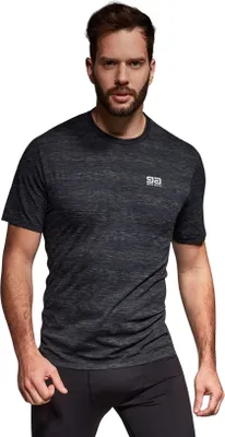 Zdjęcie produktu dla Gatta Active, Koszulka Sportowa Męska, Ziggy, Czarno Szary Melanż , XL