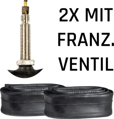 Produktbild von CST Fahrradschlauch 20 - 28 Zoll Fahrrad Schlauch Fahrradschläuche AV FV Autoventil Schraderventil Französisches Ventil Sclaverand universal Schlauch