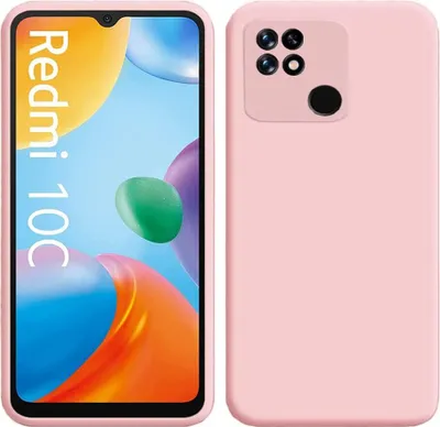 Produktbild von Redmi 10C Hülle, Flüssig Silikon Weich Gummi Schutzhülle für Xiaomi Redmi 10C Pink