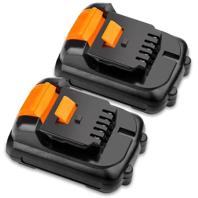 Imagen del producto de Paquete de 2 baterías de litio DCB121 de 12V/10.8V y 4000mAh para herramientas eléctricas
