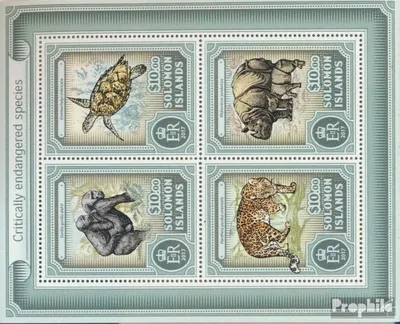 Produktbild von Briefmarken Salomoninseln 2017 Mi 4270-4273 Kleinbogen (kompl. Ausg.) postfrisch Gefährdete Spezies