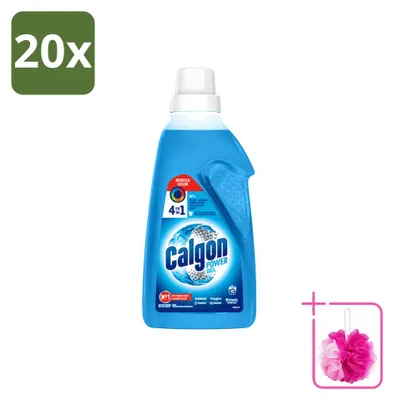Imagen del producto de 20 unidades de Calgon ActiClean Gel, limpiador para lavavajillas 3 en 1, 750 ml, pack ahorro