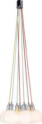 Produktbild von Näve Pendelleuchte; Farbe: chrom, weiß opal, bunt, 7036023