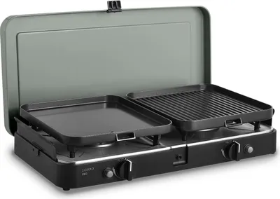 Image de Cadac 2-Cook 3 Pro Deluxe 30 mbar Barbecue à gaz Barbecue de table Barbecue de camping 203P1-20-EF