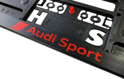 Zdjęcie produktu dla 2x oryginalny uchwyt tablicy rejestracyjnej AUDI SPORT Premium Uchwyt do wszystkich pojazdów