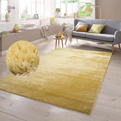 Produktbild von Shaggy Teppich goldfarben Größe - 200 x 280 cm