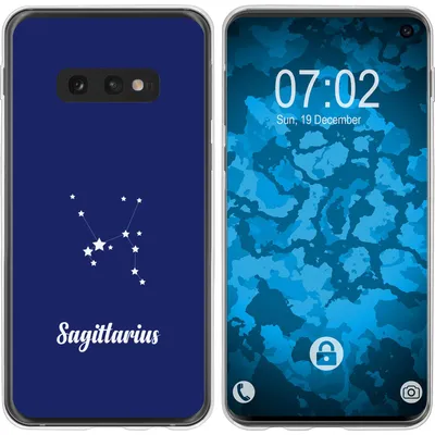 Produktbild von PhoneNatic Case kompatibel mit Samsung Galaxy S10e Silikon-Hülle SternzeichenSagittarius M5