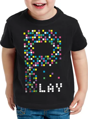 Produktbild von style3 Play Pixel Retro Gamer Kinder T-Shirt