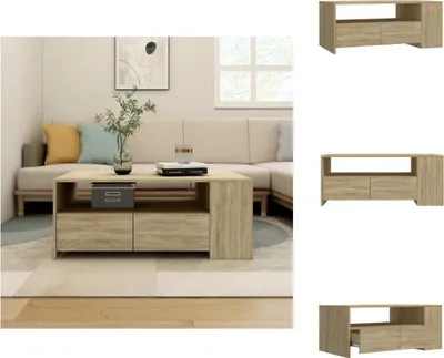 A living room scene with a couch and coffee table.
