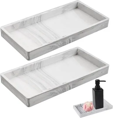 Obrázek produktu pro Silikonová mramorová podložka – dekorativní předmět – 2 kusy – 20 x 10 cm