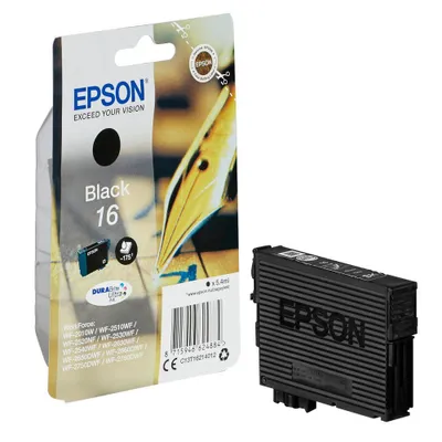 Produktbild von Epson Pen and crossword Singlepack Black 16 DURABrite Ultra Ink, Standardertrag, Schwarz, Tinte auf Pigmentbasis, 1 Stück(e)