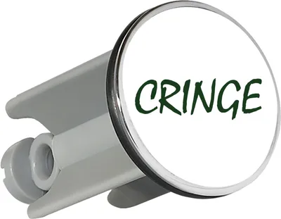 Produktbild von Huuraa Waschbeckenstöpsel Cringe Jugendwort 4cm höhenverstellbar Abflussstopfen Geschenkidee