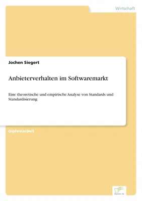 Produktbild von Anbieterverhalten im Softwaremarkt