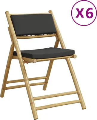 Zdjęcie produktu dla VidaXL 3208926, Taras, Obite siedzisko, Bambusowy, Szary, 110 kg, 590 mm